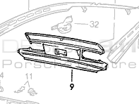 End Plate. Porsche 924 / 944